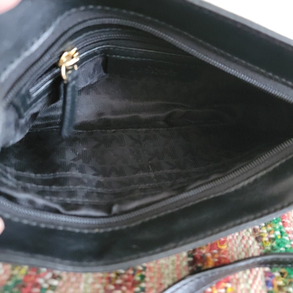 NWOT Michael kors shoulder bag black leather clutch purse - Picture 9 of 11